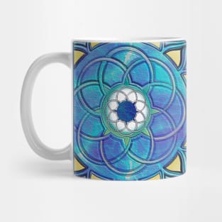 Celtic Mandala, aqua Mug